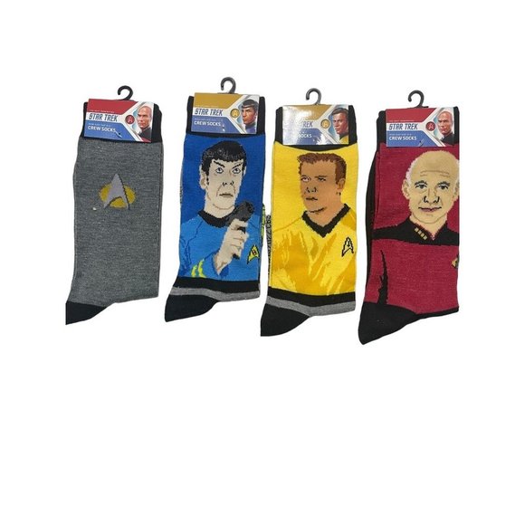 Star Trek Other - Star Trek Original Series Men's Crew Socks Lots of 4 NWT